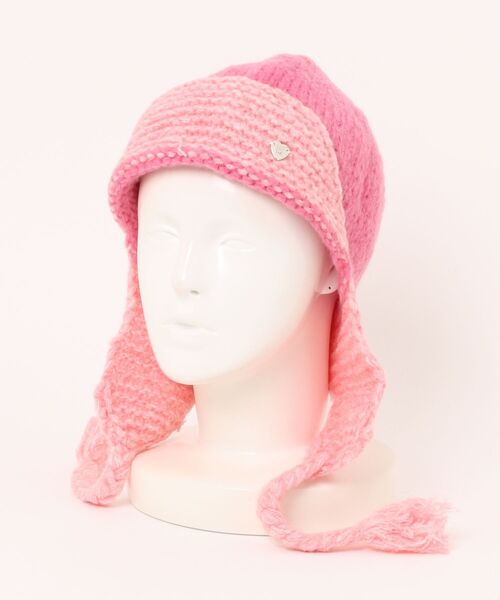 AsRiRe（アスリレイ）の「25aw　配色ニットキャップ（ニットキャップ/ビーニー・レディース・ダークグレー/ライトグレー/ブラウン/ピンク・F）」の12枚目の写真