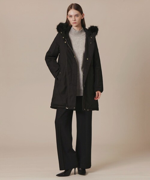 MACKINTOSH LONDON（マッキントッシュ ロンドン）の「【WEB・一部店舗限定】ポリエステルオックスフォードフーデットダウンコート（ダウンジャケット/コート・レディース・グリーン系その他6/ブラック・38/40）」の15枚目の写真