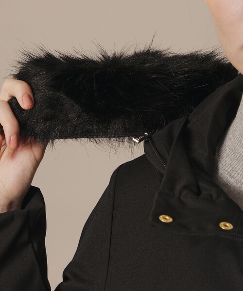 MACKINTOSH LONDON（マッキントッシュ ロンドン）の「【WEB・一部店舗限定】ポリエステルオックスフォードフーデットダウンコート（ダウンジャケット/コート・レディース・グリーン系その他6/ブラック・38/40）」の7枚目の写真