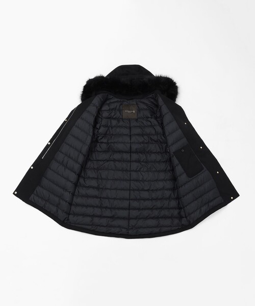 MACKINTOSH LONDON（マッキントッシュ ロンドン）の「【WEB・一部店舗限定】ポリエステルオックスフォードフーデットダウンコート（ダウンジャケット/コート・レディース・グリーン系その他6/ブラック・38/40）」の3枚目の写真