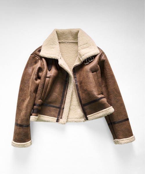 セール】G 11C5 ムートンライクジャケット 裏ボア 防寒 ユニセックス