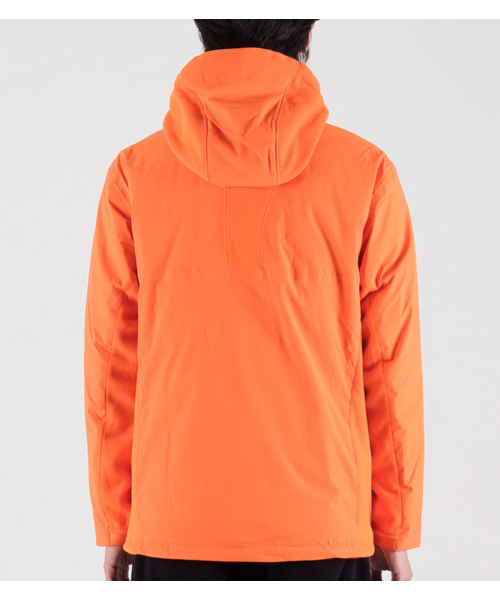 BUTTON SEOUL（ボタンソウル）の「[ダックダウン90/10] フリースミックスナイロンダックダウンハイキングジャケット (ネオンオレンジ)（ダウンジャケット/コート・メンズ・その他・MEDIUM/LARGE/X-LARGE）」の5枚目の写真