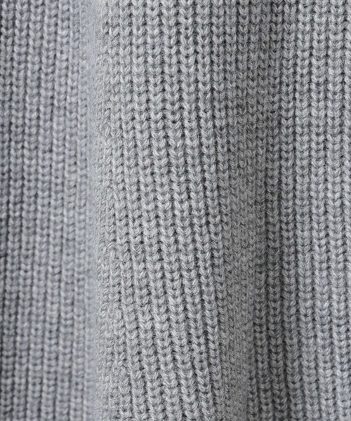 NANO universe（ナノユニバース）の「片畦フレアニットワンピース（ワンピース・レディース・ライトグレー/ボルドー/ネイビー・FREE）」の8枚目の写真