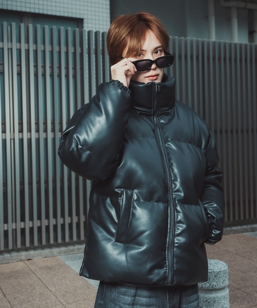 improves（インプローブス）の「PU パデッドジャケット（ダウンジャケット/コート・メンズ・ブラック・SMALL/MEDIUM/LARGE/X-LARGE）」の2枚目の写真