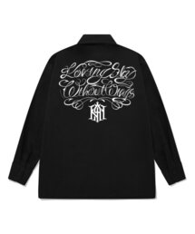 KYLB0019 チカノレタリング 長袖シャツ ブラック