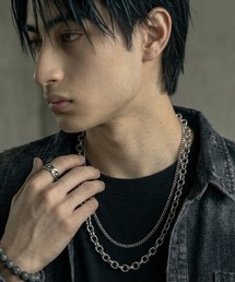 MONOCHROME（モノクローム）の「2連シルバーチェーンネックレス（ネックレス）」