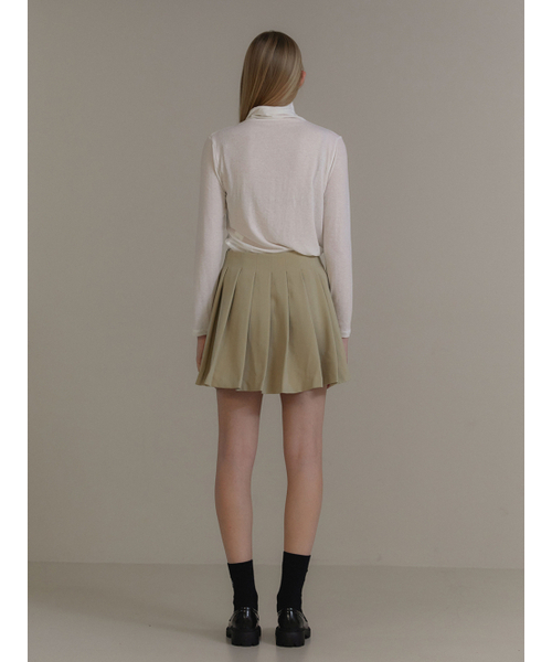 ANOETIC(アノエティック)の「ANC BUCKLE PLEATS WRAP SKIRT_BEIGE(スカート・レディース・その他・MEDIUM/SMALL)」の4枚目の写真