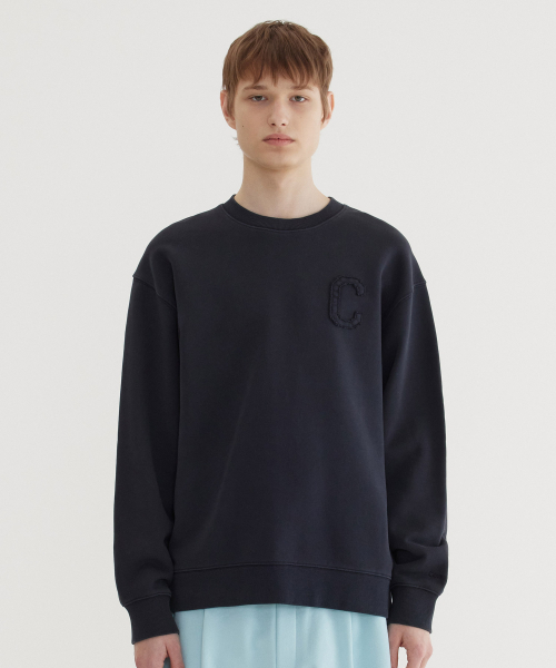 セール】Cロゴダイングマンツーマン ダークネイビー（スウェット