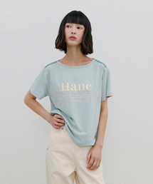 [THE H] レースボートネックTシャツ_Aqua Soda