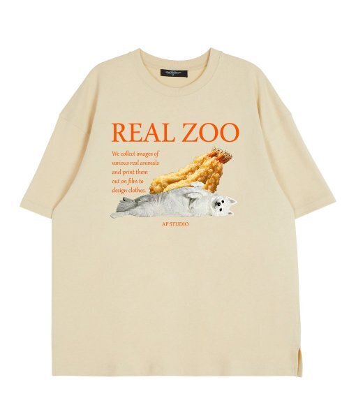 ASTRAL PROJECTION(アストラルプロジェクション)の「リアルジュ シュリンプ スピッツ ラウンドネック 15番手 綿 半袖Tシャツ_バター(Tシャツ/カットソー・レディース・その他・LARGE/X-LARGE/XX-LARGE)」の2枚目の写真