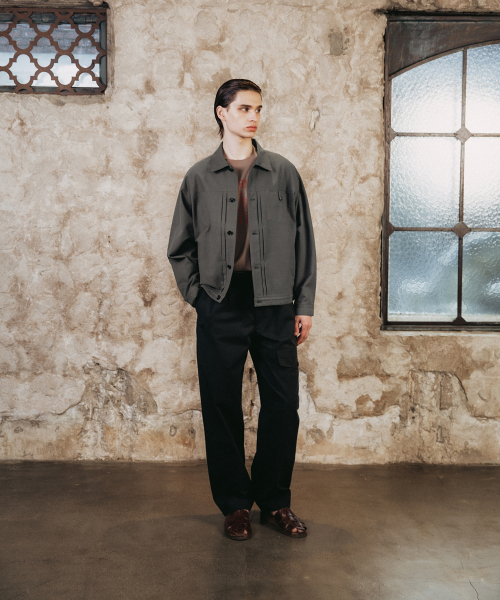 SHIRTER(シャーター)の「ソフトリネン トラッカージャケット(グレー)(その他アウター・メンズ・その他・SMALL/MEDIUM/LARGE)」の3枚目の写真