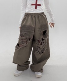 A'GEM/9 × .kom 『.KOM/ドットケーオーエム』Destroy Track Pants/デストロイトラックパンツ