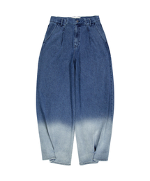 UNGIMMICK（アンジミック）の「TWO TONE WASHED DENIM PANTS (BLUE)（デニムパンツ）」