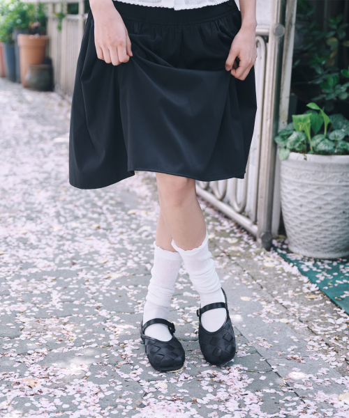 CESTI(セスティ)の「ソフトチェックメリージェーンフラット(ブラック)(バレエシューズ・レディース・ブラック・23cm/23.5cm/24cm/24.5cm/25cm/22.5cm)」の4枚目の写真