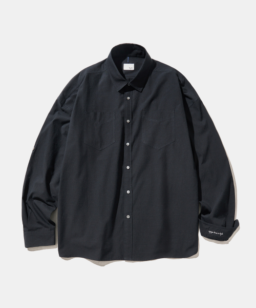 Diamond Layla(ダイアモンドレイラ)の「UV Airy Black Linen Shirt S174(シャツ/ブラウス・メンズ・その他・SMALL/MEDIUM/LARGE/X-LARGE)」の1枚目の写真