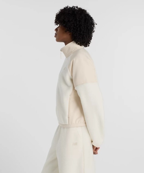 NEW BALANCE（ニューバランス）の「New Balance High Pile Fleece Jacket（ニューバランス ハイパイルフリースジャケット）（ブルゾン・メンズ・ベージュ系・SMALL/MEDIUM/LARGE）」の3枚目の写真