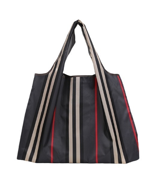 VIBGYOR Women(ヴィブジョー ウィメン)の「【urge select】ストライプ ライン柄 折りたたみ コンパクト ショッピングバッグ/エコバッグ(エコバッグ/サブバッグ・レディース・その他・MEDIUM/LARGE)」の1枚目の写真