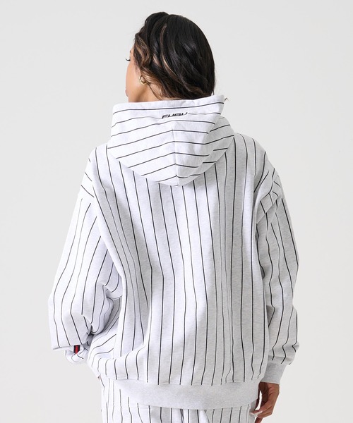 セール】FUBU フブ ブランド Stripe Hodie / ストライプ スウェット