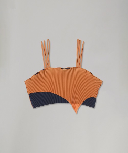 kotohayokozawa(コトハヨコザワ)の「kotohayokozawa 3LOOPS CAMI TDX5A-CMI(Tシャツ/カットソー・レディース・ライトグリーン/ブラウン/パープル・FREE)」の1枚目の写真