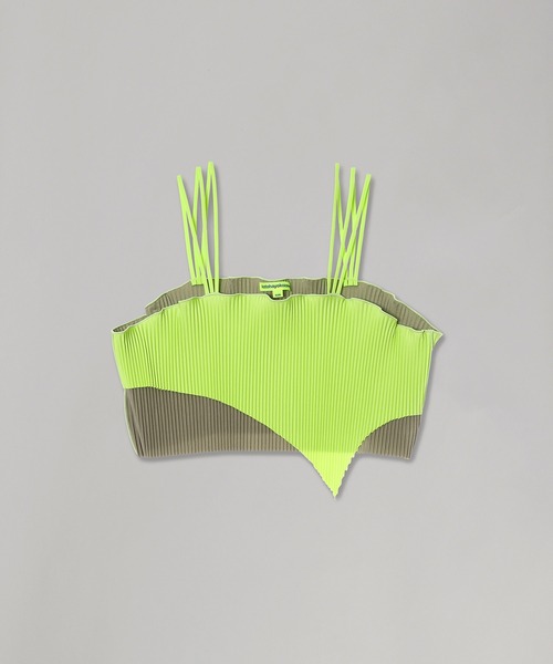 kotohayokozawa(コトハヨコザワ)の「kotohayokozawa 3LOOPS CAMI TDX5A-CMI(Tシャツ/カットソー・レディース・ライトグリーン/ブラウン/パープル・FREE)」の2枚目の写真