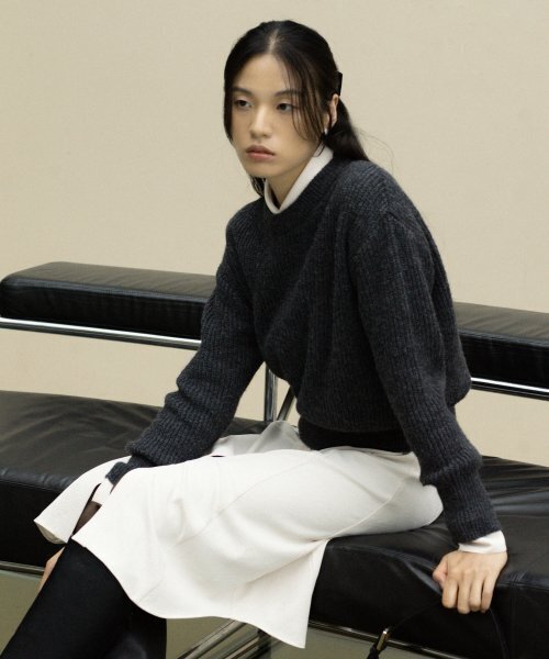 OCTETTE(オテット)の「Mohair Sweater-Charcoal(ニット/セーター・レディース・その他・FREE)」の4枚目の写真