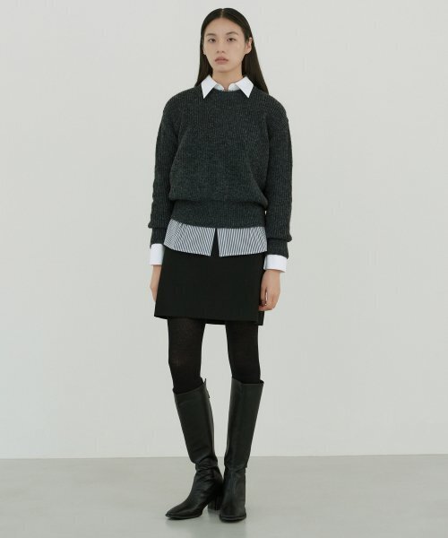 OCTETTE(オテット)の「Mohair Sweater-Charcoal(ニット/セーター・レディース・その他・FREE)」の7枚目の写真