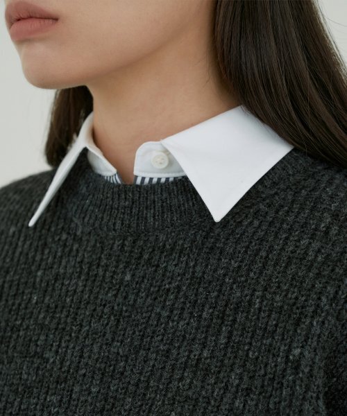 OCTETTE(オテット)の「Mohair Sweater-Charcoal(ニット/セーター・レディース・その他・FREE)」の8枚目の写真