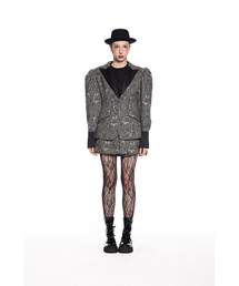 GREEDILOUS（グリディアス）の「Flower Wool Shoulder Jacket（その他アウター）」