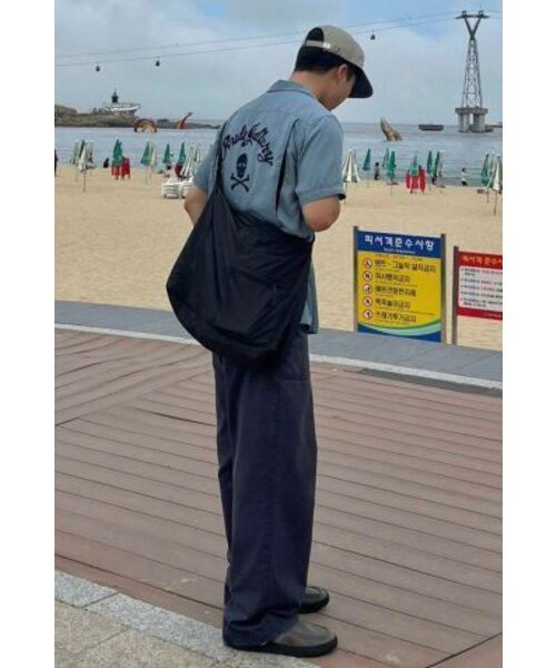 KANEITEI(カネイテイ)の「LIGHTWEIGHT MESSENGER BAG (BLACK) / RECYCLED(メッセンジャーバッグ・レディース・その他・MEDIUM)」の10枚目の写真