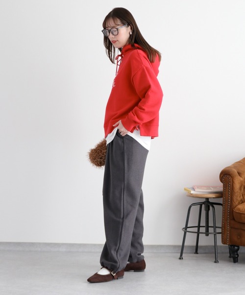 cepo(セポ)の「〈2way〉スーチングイージータックスラックス(スラックス・レディース・チャコール/ブラック・S/M)」の11枚目の写真