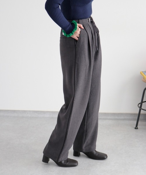 cepo(セポ)の「〈2way〉スーチングイージータックスラックス(スラックス・レディース・チャコール/ブラック・S/M)」の19枚目の写真