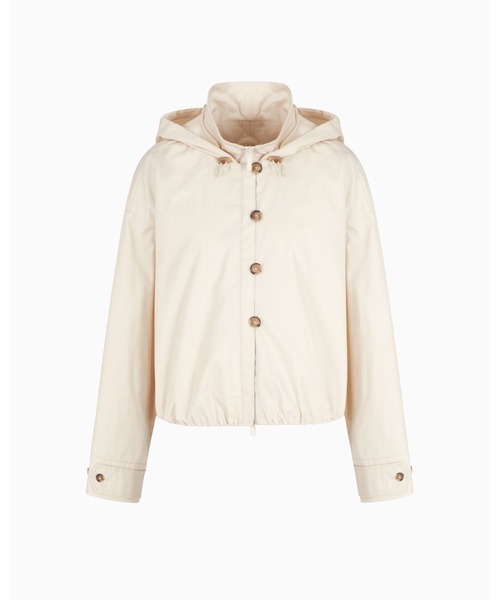 EMPORIO ARMANI(エンポリオアルマーニ)の「【エンポリオ アルマーニ】3-in-1ブルゾン ピマギャバジン(ブルゾン・レディース・ホワイト系・36/38/40/42/44)」の2枚目の写真