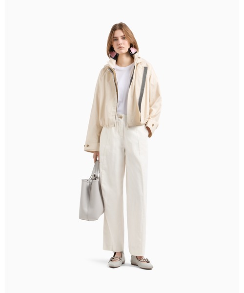 EMPORIO ARMANI(エンポリオアルマーニ)の「【エンポリオ アルマーニ】3-in-1ブルゾン ピマギャバジン(ブルゾン・レディース・ホワイト系・36/38/40/42/44)」の6枚目の写真