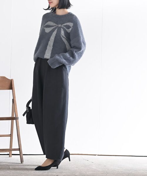 rps（アールピーエス）の「ピーチ起毛コクーンパンツ（その他パンツ・レディース・モカ/チャコールグレー/ブラック・フリー）」の7枚目の写真