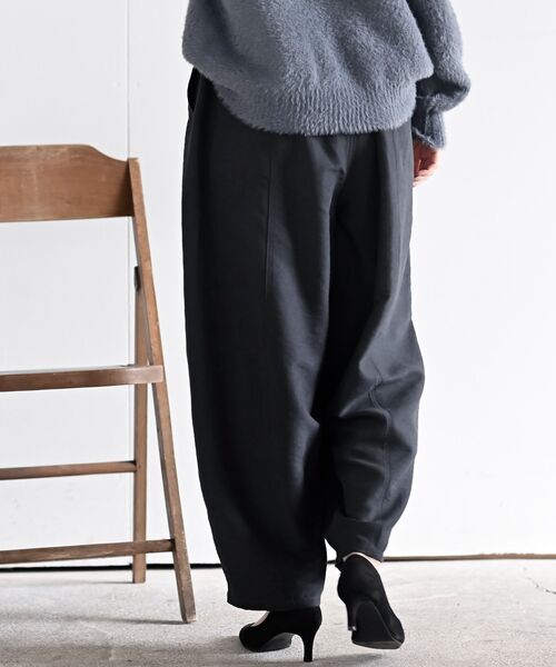 rps（アールピーエス）の「ピーチ起毛コクーンパンツ（その他パンツ・レディース・モカ/チャコールグレー/ブラック・フリー）」の10枚目の写真