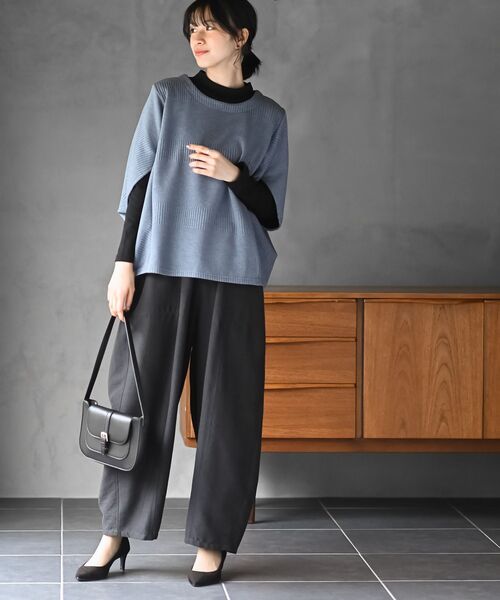 rps（アールピーエス）の「ピーチ起毛コクーンパンツ（その他パンツ・レディース・モカ/チャコールグレー/ブラック・フリー）」の12枚目の写真