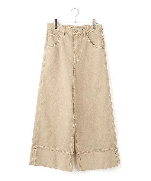 ADAM ET ROPE'(アダムエロペ)の「ターンナップアジャストデニム(デニムパンツ・レディース・ブルー/ベージュ・36/38)」の20枚目の写真