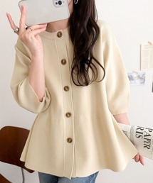 classicalelf（クラシカルエルフ）の「360°オトナかわいい!前後2wayペプラムトップス（ニット/セーター）」