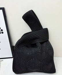 ハンドバッグ ハート柄鞄 マルシェバッグ