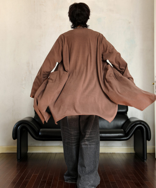 neos（ネオス）の「【neos】ルーズシルエット ウールライク ロング カーディガン（カーディガン/ボレロ・メンズ・ブルー/ブラック/モカ・LARGE/MEDIUM）」の18枚目の写真