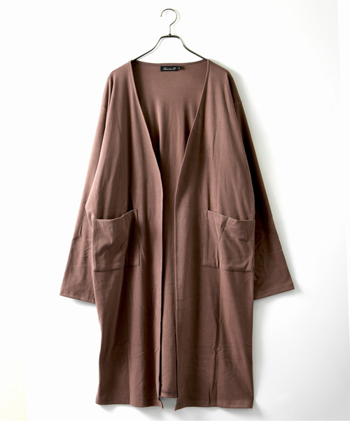 neos（ネオス）の「【neos】ルーズシルエット ウールライク ロング カーディガン（カーディガン/ボレロ・メンズ・ブルー/ブラック/モカ・LARGE/MEDIUM）」の20枚目の写真