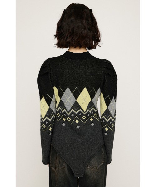 SLY（スライ）の「FRONT BUTTON BODY SUIT フロントボタン ボディスーツ 春服（ニット/セーター・レディース・ブラック系その他2/ネイビー系・FREE）」の12枚目の写真