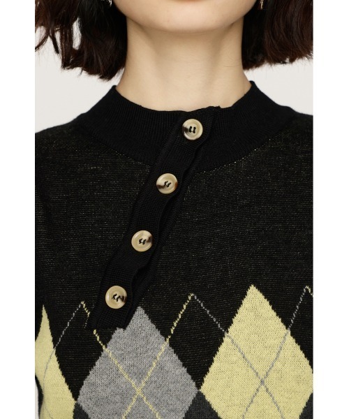 SLY（スライ）の「FRONT BUTTON BODY SUIT フロントボタン ボディスーツ 春服（ニット/セーター・レディース・ブラック系その他2/ネイビー系・FREE）」の13枚目の写真