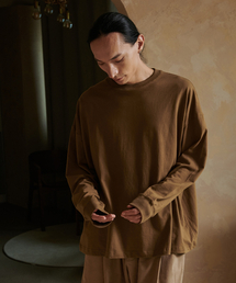 オリジナルエッセンティックオーバーサイズロングスリーブ_ブラウン