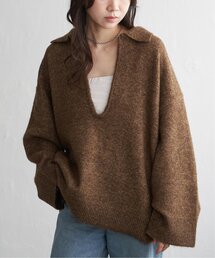杢ニットポロニット