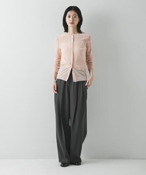 URBAN RESEARCH(アーバンリサーチ)の「ダブルクロスキュプライージーパンツ(その他パンツ・レディース・ベージュ系その他/チャコールグレー/ブラック・36/38)」の7枚目の写真