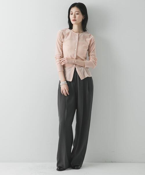 URBAN RESEARCH(アーバンリサーチ)の「ダブルクロスキュプライージーパンツ(その他パンツ・レディース・ベージュ系その他/チャコールグレー/ブラック・36/38)」の8枚目の写真