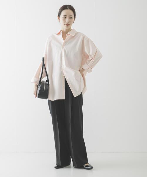 URBAN RESEARCH(アーバンリサーチ)の「ダブルクロスキュプライージーパンツ(その他パンツ・レディース・ベージュ系その他/チャコールグレー/ブラック・36/38)」の21枚目の写真