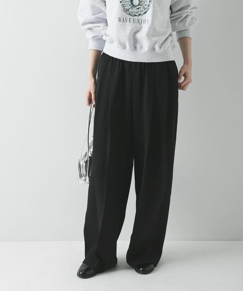 URBAN RESEARCH(アーバンリサーチ)の「ダブルクロスキュプライージーパンツ(その他パンツ・レディース・ベージュ系その他/チャコールグレー/ブラック・36/38)」の22枚目の写真