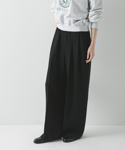 URBAN RESEARCH(アーバンリサーチ)の「ダブルクロスキュプライージーパンツ(その他パンツ・レディース・ベージュ系その他/チャコールグレー/ブラック・36/38)」の9枚目の写真